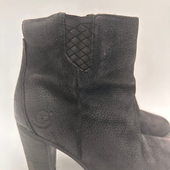 Timberland Black Earthkeepers Stratham Suede Leather Booties Size 9 - Picture 10 of 10